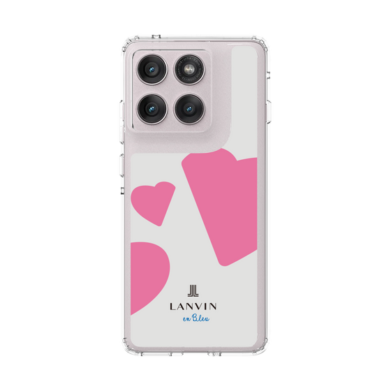 スリムプロテクションケース［ LANVIN en Bleu Hearts Pink - ランバン ハート ピンク ］