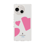 スリムプロテクションケース［ LANVIN en Bleu Hearts Pink - ランバン ハート ピンク ］