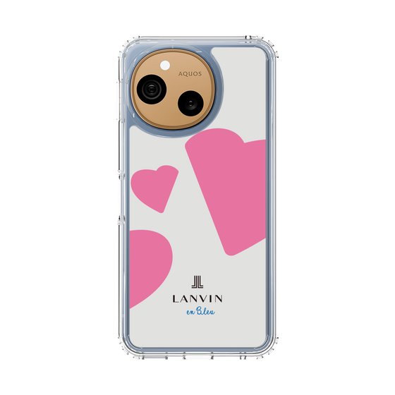 スリムプロテクションケース［ LANVIN en Bleu Hearts Pink - ランバン ハート ピンク ］