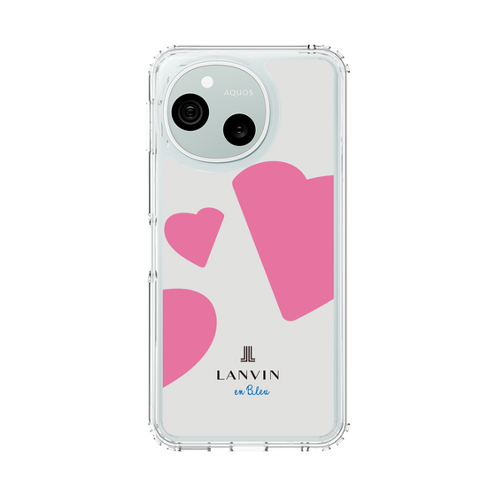スリムプロテクションケース［ LANVIN en Bleu Hearts Pink - ランバン ハート ピンク ］
