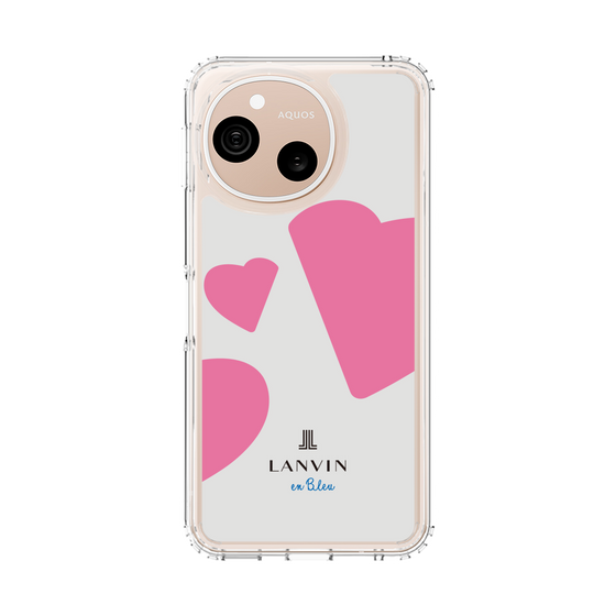 スリムプロテクションケース［ LANVIN en Bleu Hearts Pink - ランバン ハート ピンク ］