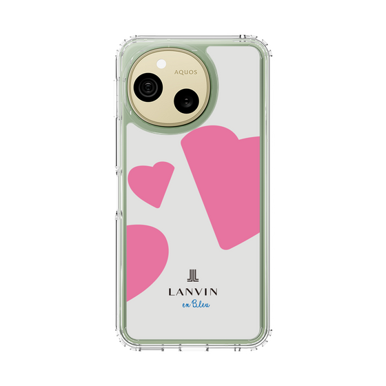 スリムプロテクションケース［ LANVIN en Bleu Hearts Pink - ランバン ハート ピンク ］