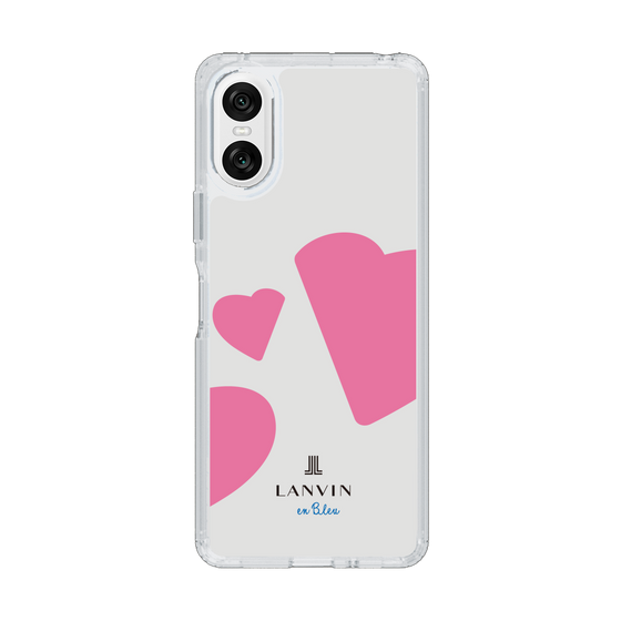 スリムプロテクションケース［ LANVIN en Bleu Hearts Pink - ランバン ハート ピンク ］