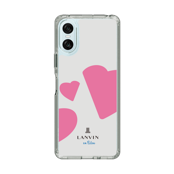 スリムプロテクションケース［ LANVIN en Bleu Hearts Pink - ランバン ハート ピンク ］