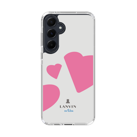 スリムプロテクションケース［ LANVIN en Bleu Hearts Pink - ランバン ハート ピンク ］