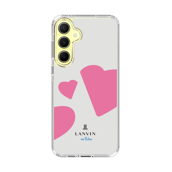 スリムプロテクションケース［ LANVIN en Bleu Hearts Pink - ランバン ハート ピンク ］