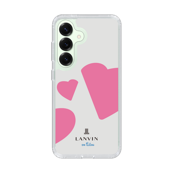 スリムプロテクションケース［ LANVIN en Bleu Hearts Pink - ランバン ハート ピンク ］