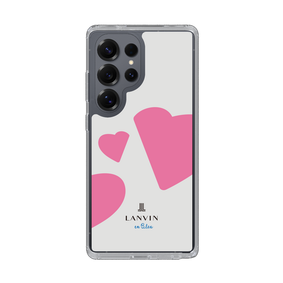 スリムプロテクションケース［ LANVIN en Bleu Hearts Pink - ランバン ハート ピンク ］