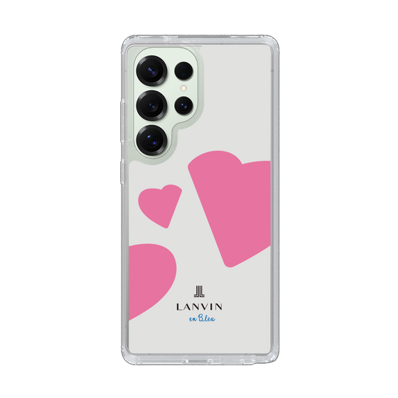 スリムプロテクションケース［ LANVIN en Bleu Hearts Pink - ランバン ハート ピンク ］