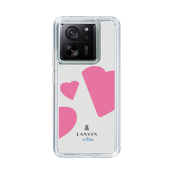 スリムプロテクションケース［ LANVIN en Bleu Hearts Pink - ランバン ハート ピンク ］