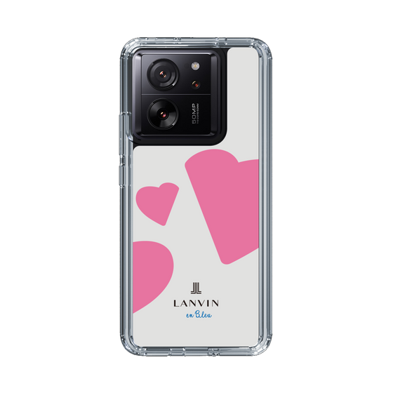 スリムプロテクションケース［ LANVIN en Bleu Hearts Pink - ランバン ハート ピンク ］