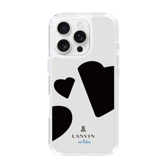 スリムプロテクションケース［ LANVIN en Bleu Hearts Black - ランバン ハート ブラック ］