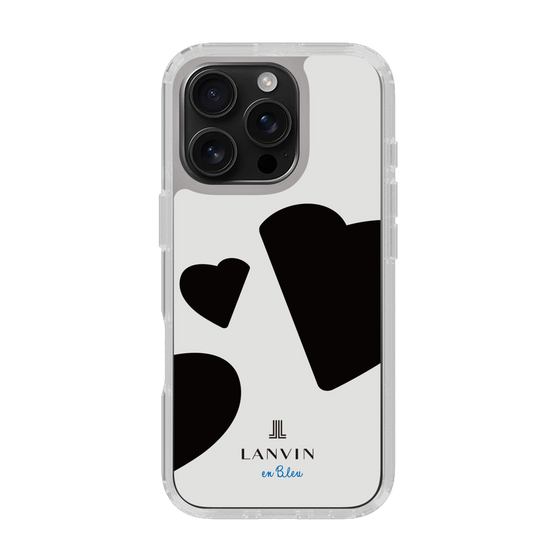 スリムプロテクションケース［ LANVIN en Bleu Hearts Black - ランバン ハート ブラック ］