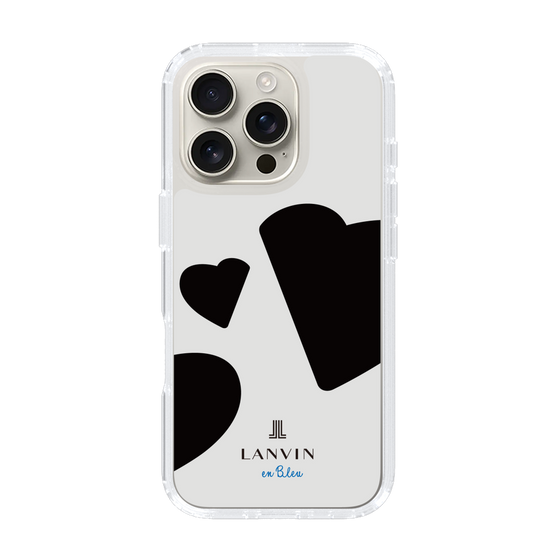 スリムプロテクションケース［ LANVIN en Bleu Hearts Black - ランバン ハート ブラック ］