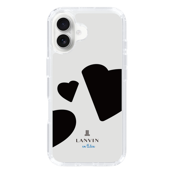 スリムプロテクションケース［ LANVIN en Bleu Hearts Black - ランバン ハート ブラック ］