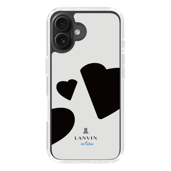 スリムプロテクションケース［ LANVIN en Bleu Hearts Black - ランバン ハート ブラック ］