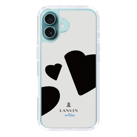 スリムプロテクションケース［ LANVIN en Bleu Hearts Black - ランバン ハート ブラック ］