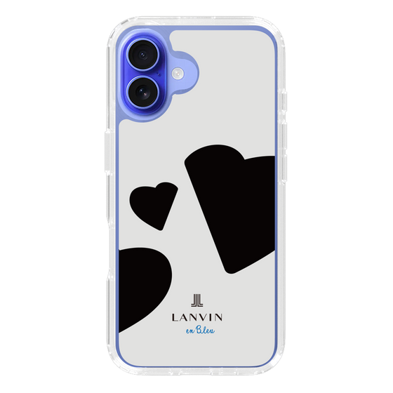 スリムプロテクションケース［ LANVIN en Bleu Hearts Black - ランバン ハート ブラック ］