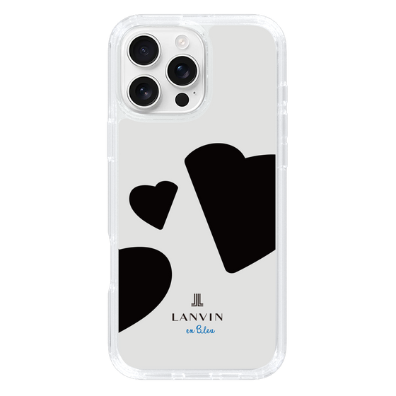 スリムプロテクションケース［ LANVIN en Bleu Hearts Black - ランバン ハート ブラック ］