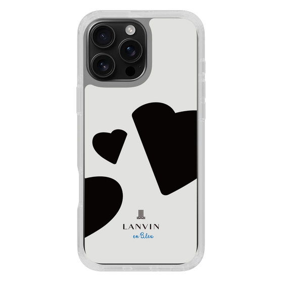 スリムプロテクションケース［ LANVIN en Bleu Hearts Black - ランバン ハート ブラック ］