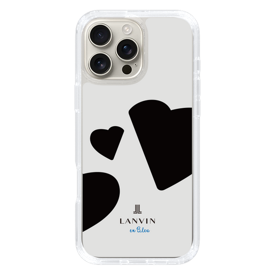 スリムプロテクションケース［ LANVIN en Bleu Hearts Black - ランバン ハート ブラック ］