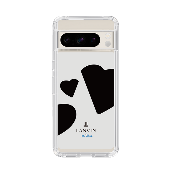 スリムプロテクションケース［ LANVIN en Bleu Hearts Black - ランバン ハート ブラック ］