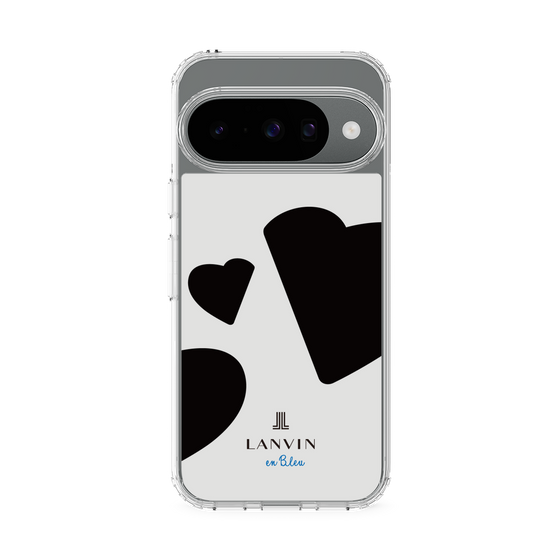 スリムプロテクションケース［ LANVIN en Bleu Hearts Black - ランバン ハート ブラック ］