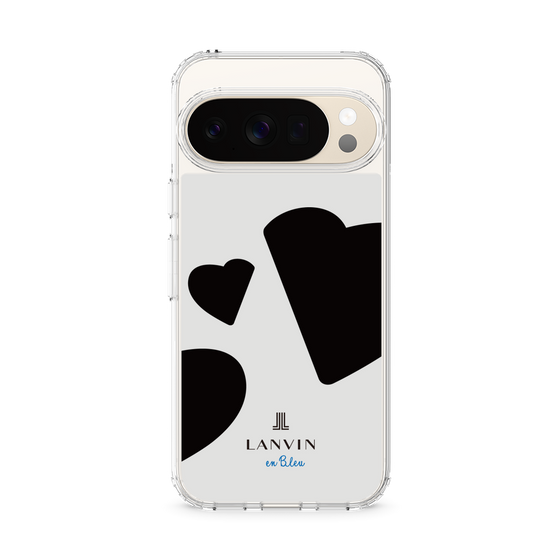 スリムプロテクションケース［ LANVIN en Bleu Hearts Black - ランバン ハート ブラック ］