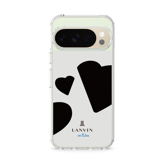 スリムプロテクションケース［ LANVIN en Bleu Hearts Black - ランバン ハート ブラック ］