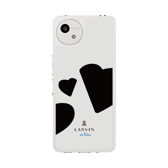 スリムプロテクションケース［ LANVIN en Bleu Hearts Black - ランバン ハート ブラック ］