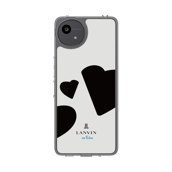 スリムプロテクションケース［ LANVIN en Bleu Hearts Black - ランバン ハート ブラック ］