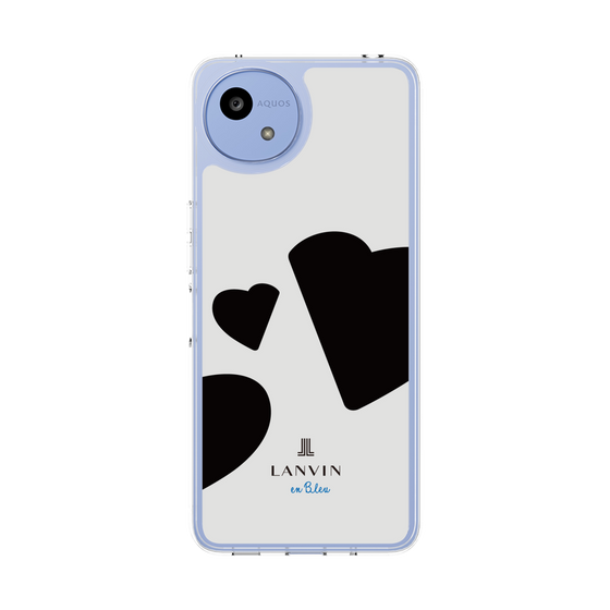 スリムプロテクションケース［ LANVIN en Bleu Hearts Black - ランバン ハート ブラック ］
