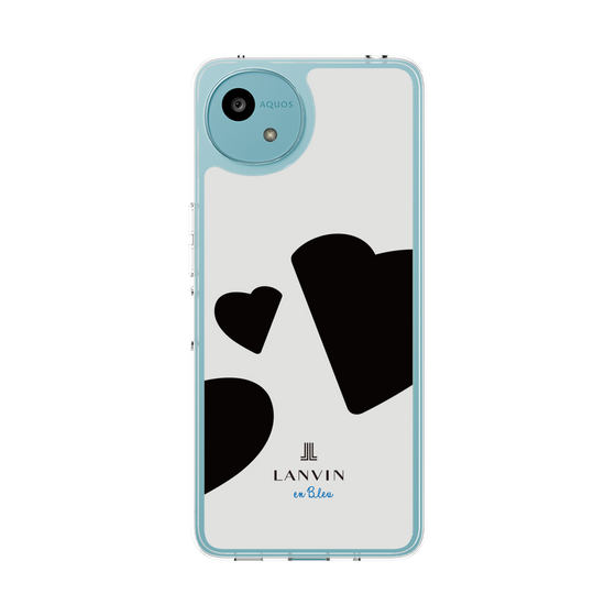 スリムプロテクションケース［ LANVIN en Bleu Hearts Black - ランバン ハート ブラック ］