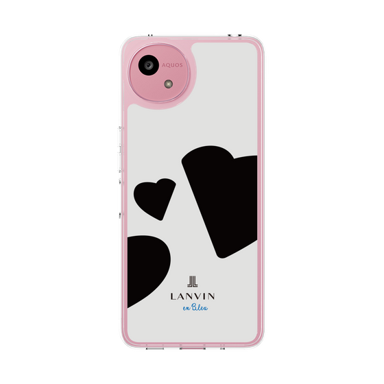 スリムプロテクションケース［ LANVIN en Bleu Hearts Black - ランバン ハート ブラック ］