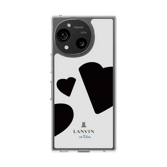 スリムプロテクションケース［ LANVIN en Bleu Hearts Black - ランバン ハート ブラック ］