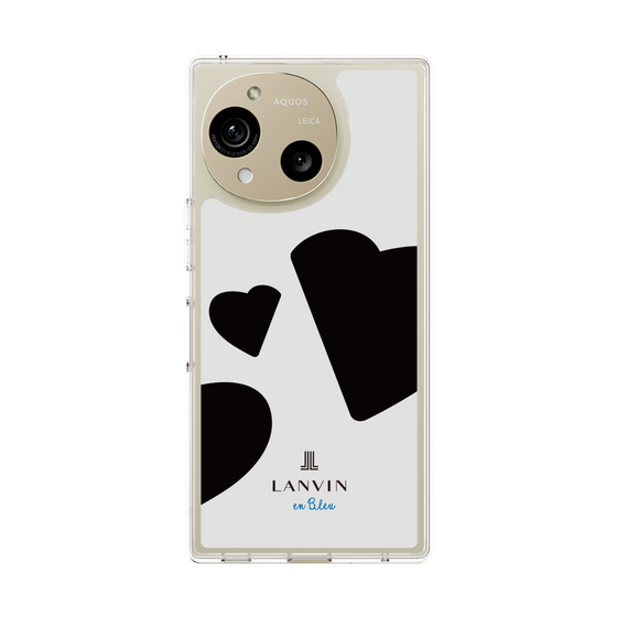 スリムプロテクションケース［ LANVIN en Bleu Hearts Black - ランバン ハート ブラック ］