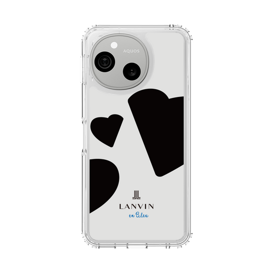 スリムプロテクションケース［ LANVIN en Bleu Hearts Black - ランバン ハート ブラック ］