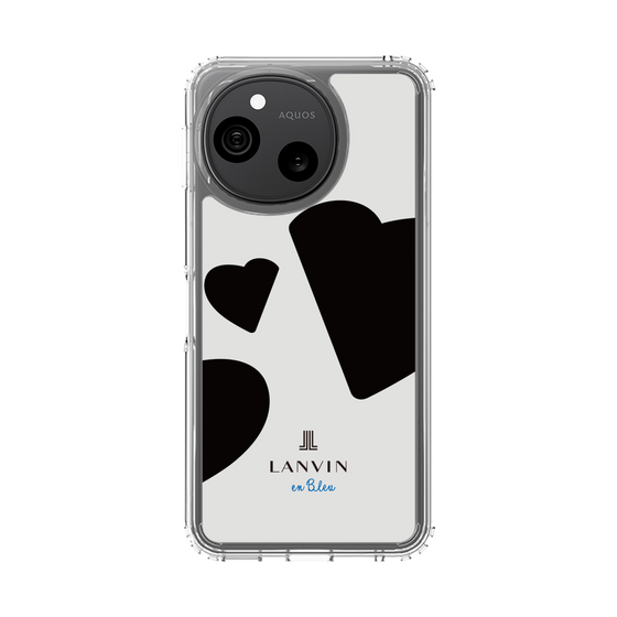スリムプロテクションケース［ LANVIN en Bleu Hearts Black - ランバン ハート ブラック ］