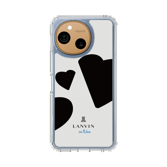 スリムプロテクションケース［ LANVIN en Bleu Hearts Black - ランバン ハート ブラック ］