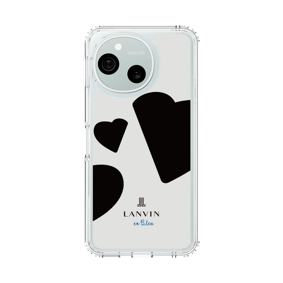スリムプロテクションケース［ LANVIN en Bleu Hearts Black - ランバン ハート ブラック ］