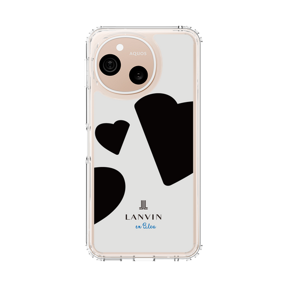 スリムプロテクションケース［ LANVIN en Bleu Hearts Black - ランバン ハート ブラック ］