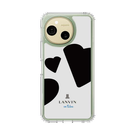 スリムプロテクションケース［ LANVIN en Bleu Hearts Black - ランバン ハート ブラック ］