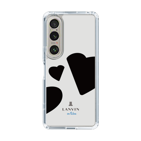 スリムプロテクションケース［ LANVIN en Bleu Hearts Black - ランバン ハート ブラック ］