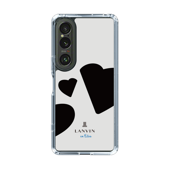 スリムプロテクションケース［ LANVIN en Bleu Hearts Black - ランバン ハート ブラック ］