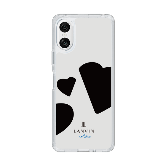 スリムプロテクションケース［ LANVIN en Bleu Hearts Black - ランバン ハート ブラック ］