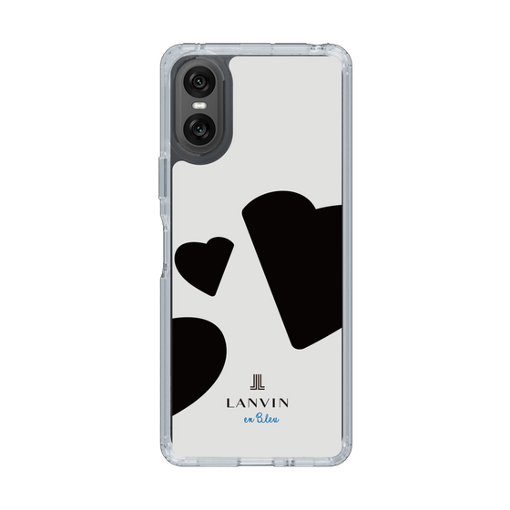 スリムプロテクションケース［ LANVIN en Bleu Hearts Black - ランバン ハート ブラック ］