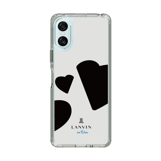 スリムプロテクションケース［ LANVIN en Bleu Hearts Black - ランバン ハート ブラック ］