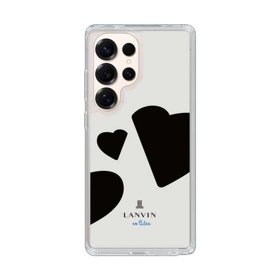 スリムプロテクションケース［ LANVIN en Bleu Hearts Black - ランバン ハート ブラック ］