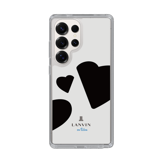 スリムプロテクションケース［ LANVIN en Bleu Hearts Black - ランバン ハート ブラック ］