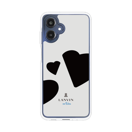 スリムプロテクションケース［ LANVIN en Bleu Hearts Black - ランバン ハート ブラック ］